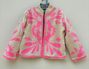 <b>Top</b> Trendy product Velvet Floral Suzani <b>Coat</b> Hand Embroidered Boho Jacket Uzbek Duster <b>Coat</b> Warm Winter Outerwear for Women - Product Image 2