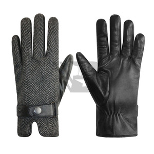 Customized Full Finger Unisex <b>Leather</b> Gloves-Durable Breathable Eco-Friendly for Outdoor Travel Sports Four Seasons Use - Product Image 4