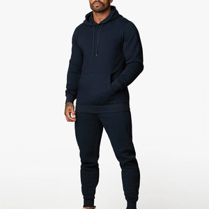 Wholesale Fleece Lined Tracksuit Cotton Blend French Terry Tracksuit Men Factory Direct Supply - Product Image 6