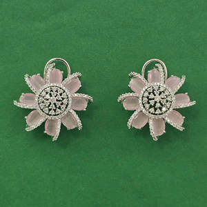 Chandelier <b>Earrings</b> Cubic Zirconia <b>Tops</b> With Rhodium Plating 443955 - Product Image 5