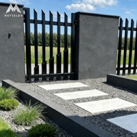 Panneau de clôture en aluminium à lattes verticales pour l'intimité en extérieur |   Système de pare-vue en aluminium architectural sur mesure