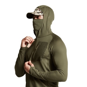 Chaqueta Softshell con Capucha para Hombre, Color Verde Oliva, Manga Larga, Transpirable, para Caza al Aire Libre, Temporada de Otoño - Product Image 3