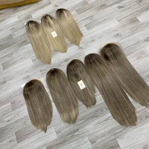 วิกผมคนแท้มีรากละเอียดทำจากสวิสแบบตรงวิกผมด้านหน้าลูกไม้ HD แบบปรับแต่งได้จากเวียดนาม - Product Image 1