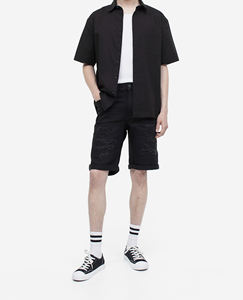 Oferta de Verano: Pantalones Cortos de Mezclilla de Algodón para Hombre, Estilo Cargo con Múltiples Bolsillos, Corte Holgado, Moda Masculina para la Playa - Product Image 1