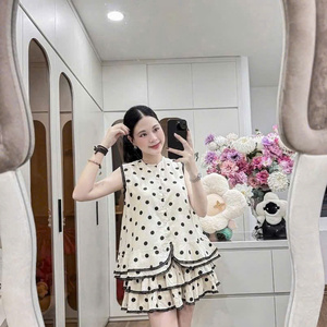 ชุดเสื้อผ้าผู้หญิงสองชิ้นสำหรับฤดูร้อน สไตล์ลำลอง ผ้าฝ้ายเนื้อนุ่ม เป็นมิตรกับสิ่งแวดล้อม ซักได้ สวมใส่สบาย แฟชั่นธรรมชาติ  แบบยาว  สามารถปรับแต่งได้ - Product Image 4
