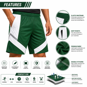 Conjunto de Pantalones Cortos y Sudadera con Capucha para Hombre, Transpirable, de Secado Rápido, Estilo Urbano, para Verano y Otoño, con Logotipo Personalizado, Venta al Por Mayor de Fábrica - Product Image 3