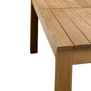 Mesa de Comedor Extensible Moderna para Exteriores, Madera de Teca Sólida, Extensión de Hoja Expandible, Ahorro de Espacio, Muebles de Jardín para Patio - Product Image 3