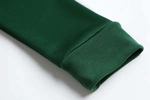 2026 New Men's Dark Green <b>Zip</b>-<b>Up</b> Jacket and Pants Set with <b>White</b> Stripes Casual Sportswear Regular Fit Performance Tracksuit - Product Image 4