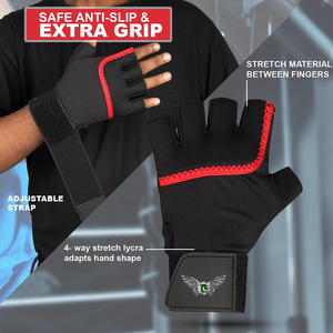 Guantes de Levantamiento de Pesas Directo de Fábrica, Guantes de Entrenamiento Antideslizantes para Gimnasio, Ejercicio, Crossfit y Fitness, Guantes Deportivos OEM para Gimnasio - Product Image 4