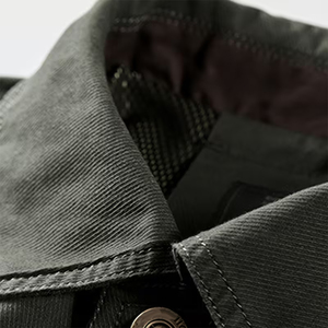Veste décontractée personnalisée en tissu tricoté avec logo frontal, manches régulières, couleur unie, anti-UV, pour homme - Product Image 3