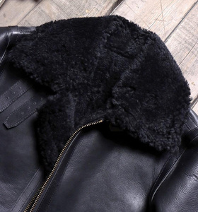 Chaqueta de cuero de vaca para hombre, estilo clásico, ligera, genuina y a la moda, para invierno. - Product Image 5