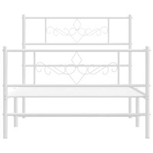 โครงเตียงเหล็กเคลือบสีขาวแบบคู่ รูปทรงสี่เหลี่ยมผืนผ้า - Product Image 4