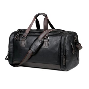 Bolsa de Viaje Deportiva de Cuero de Lujo, Personalizable con Logotipo, de Alta Calidad, con Cierre de Cremallera, Bolsa de Gimnasio Grande - Product Image 1