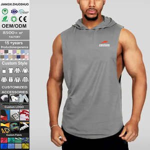 Camiseta sin mangas ligera para gimnasio para hombre, camiseta deportiva sin mangas para entrenamiento físico, chaleco deportivo y de moda transpirable - Product Image 4