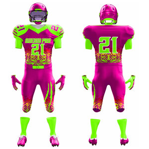 Uniforme de Fútbol Americano Unisex de Alta Calidad, Transpirable, de Secado Rápido, Tallas Grandes, Mangas Cortas, Ropa Deportiva - Product Image 1