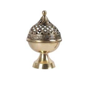 Church Use Diffuser In Brass Incense <b>Burner</b> With Candle Holder Religious Aromatherapy Diffuser All Season Use Incense <b>Burner</b> - Product Image 1