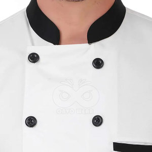 เสื้อเชฟพรีเมียม ชุดยูนิฟอร์มพนักงานร้านอาหาร ใส่สบาย ระบายอากาศได้ดี คุณภาพสูง - Product Image 5