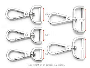 ตะขอเกี่ยวโลหะแบบหมุนได้คุณภาพพรีเมียมสำหรับสายกระเป๋า  ตัวล็อคแบบก้ามปูสำหรับงานหนัก มีให้เลือกหลายแบบ - Product Image 5