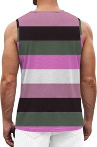 Men’s Loose Fit Performance Tank <b>Top</b> Breathable <b>Mesh</b> Fabric Quick Dry Running Workout Training Fitness Sportswear Manufacturer - Product Image 2