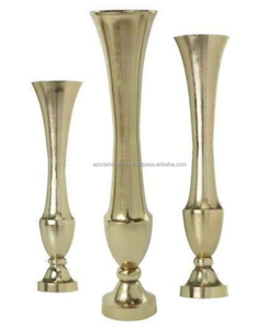 Hot Aluminium Flower <b>Vase</b> for Home and Wedding Decoration Room Aluminium Tabletop Flower <b>Vase</b> <b>Vintage</b> by Azora Industries - Product Image 2