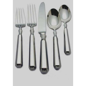 ชุดช้อนส้อมเครื่องเงินแชมเปญเครื่องเงินของสายการบินตัวหนาชุดช้อนส้อมมีดพร้อมด้ามจับสแตนเลสของจีน - Product Image 2