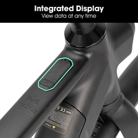 Vélo électrique LAMASSU FXED pour adultes, moteur 250W, batterie 36V 15Ah, 20 MPH, autonomie de 53 miles, transmission par courroie Gates, noir et argent