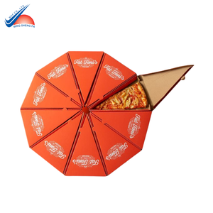 Emballage en carton pour tranche de pizza triangulaire durable avec résistance à la chaleur et à l'huile - Product Image 3