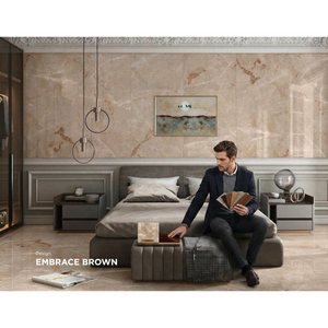Azulejos de porcelana español Dyna Beige de 80x160cm para suelo estilo Ghana, azulejos de porcelana de gran tamaño, paneles de mármol artificial. - Product Image 4
