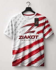 เสื้อยืด ZIAKOT ดีไซน์ใหม่สำหรับผู้ชาย ลายพิมพ์ 3 มิติ สีม่วงชมพูขาว ลายต้นปาล์มฮาวายริมชายหาด สำหรับการแสดง - Product Image 5