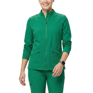 Vestes de travail personnalisées à prix de gros, style athlétique moderne, manches longues, double poches plaquées, anti-humidité - Product Image 1