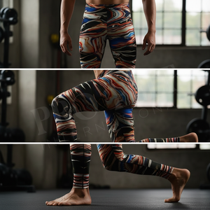 Vêtements de sport, vêtements athlétiques, séchage rapide, leggings de compression pour le cyclisme imprimés par sublimation personnalisée, pantalons de musculation, pantalons de yoga pour hommes - Product Image 4