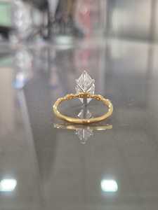 Bague de fiançailles en diamant de laboratoire taille marquise 3 carats, bague en or 14 carats avec pierres latérales taille marquise et taille ronde, certifiée IGI - Product Image 3