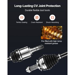 Coppia di Semiasse CV Anteriore Sinistro e Destro (Lato Guida e Passeggero) per Ricambio Automobilistico - Product Image 4