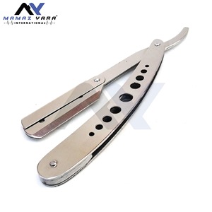 Navaja Profesional de Acero Inoxidable con Bloqueo Giratorio para Hombres, para Corte de Cabello, Barba y Cejas, Herramienta Manual para Recortar y Arreglar - Product Image 4
