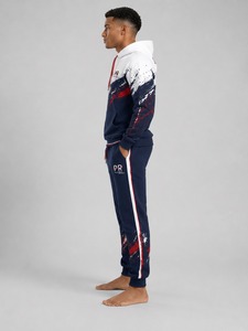 Ensemble de survêtement pour homme personnalisé, tendance, respirant, coupe oversize, imprimé, avec sweat à capuche et pantalon de jogging, style décontracté - Product Image 3
