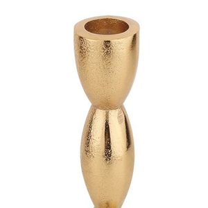 Support à bougies en aluminium coulé finition or rose, fait main, personnalisé, pour décoration intérieure, vente en gros, lot de 2. - Product Image 4