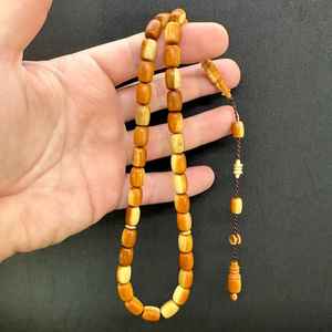 Calm Wooden Tasbih Mala, Cuentas de Oración Hechas a Mano para Mesa de Comedor - HUMAYUN WORLD CRAFTS, Diseño Tradicional Colgante - Product Image 3