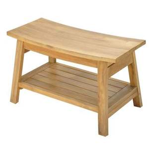 BANCO DE DUCHA DE MADERA DE TECO FABRICADO EN INDONESIA - Product Image 1