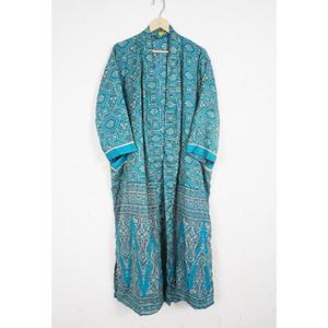 Robe kimono vintage en soie patchwork, style bohème, ouverte sur le devant, robe kimono de luxe, robe kimono pour la plage, robe kimono pour les fêtes, peignoir - Product Image 4