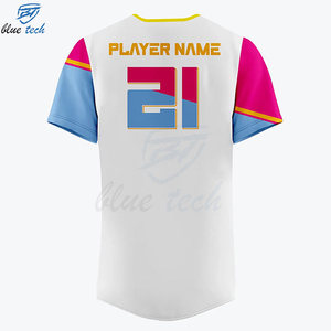 High Quality Custom Baseball Jerseys with Sublimation Printing Short Sleeves Breathable & UV Protection Name Number Options - Product Image 3