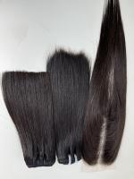 Rambut Ekstensi Manusia AZURA HAIR Vietnam 13x6 HD Closure Frontal 100% Virgin Remy, Wig Lace Front dengan Jahitan Ganda