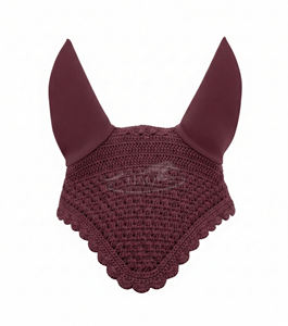 Gorro de ganchillo para caballo con protección auditiva, red para las orejas, gorro insonorizado para equitación, equipo de equitación - Product Image 1