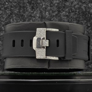 Reloj Cronógrafo de Lujo con Diamantes Moissanite VVS, Mecánico, con Correa de Acero Inoxidable y Goma, Estilo Hip Hop, Resistente al Agua, para Hombre - Product Image 4