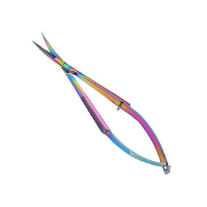 Tijeras de Acero Inoxidable Curvas de Primera Calidad, Duraderas, con Mecanismo de Resorte, para Recortar Cutículas, Uñas y Cejas, Herramienta de Belleza Profesional - Product Image 4