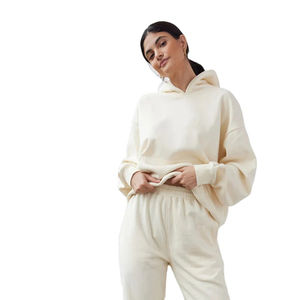 Conjunto Deportivo Profesional de Felpa con Sudadera con Capucha y Pantalones Jogger para Mujer, Ropa Deportiva Unisex con Impresión Personalizada - Product Image 1