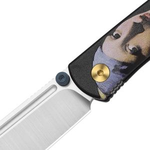 Couteaux pliants de qualité supérieure avec lame finition foncée, poignée ergonomique et structure pliable moderne pour l'extérieur - Product Image 5