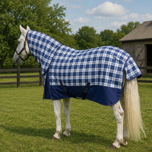 Manta para Caballo Terrain 1200D de 100 g/m², Sintética, Impermeable, Tipo Paddock Combo, con Herrajes de Acero Inoxidable para Uso Invernal - Product Image 4
