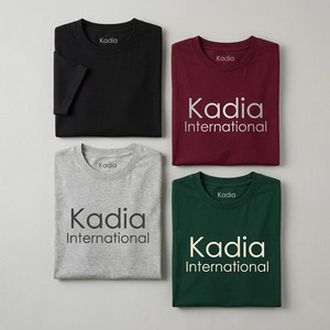 T-shirt en coton 100% de haute qualité, pré-rétréci, broderie tonale personnalisée, hauts décontractés pour hommes, fabricant de vêtements OEM à marque privée - Product Image 5