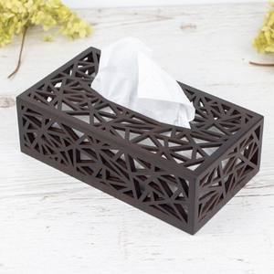 Boîte à mouchoirs vintage en bois, support personnalisé pour mouchoirs en papier, taille standard pour la maison, le salon, le bureau, la coiffeuse - Product Image 3
