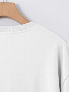 T-shirt en coton imprimé avec logo personnalisé, col rond, décontracté, fabricant de t-shirts vierges en gros, t-shirts pour hommes sur mesure - Product Image 4